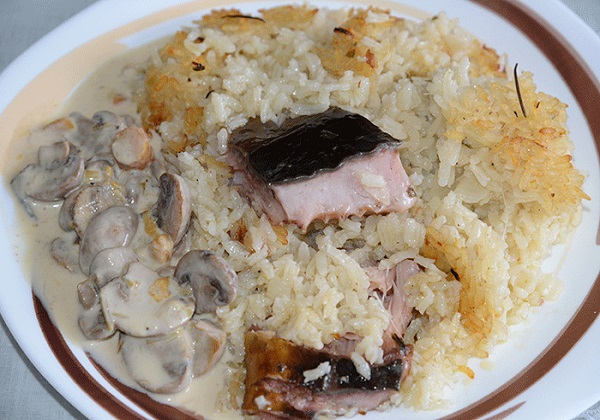 Šaran dimljeni s rižom