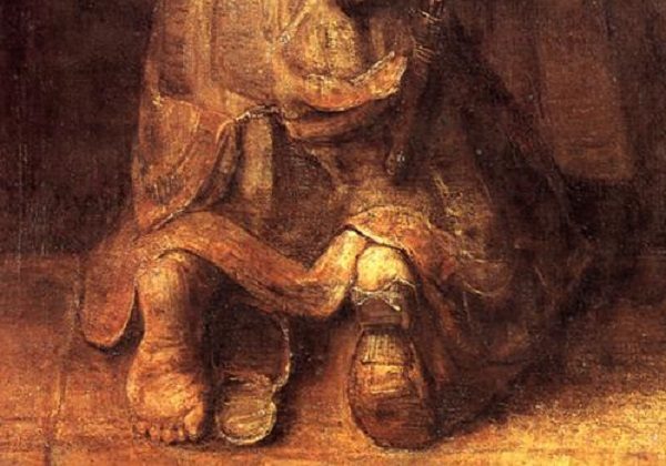 Rembrandt, Povratak izgubljenog sina - detalj