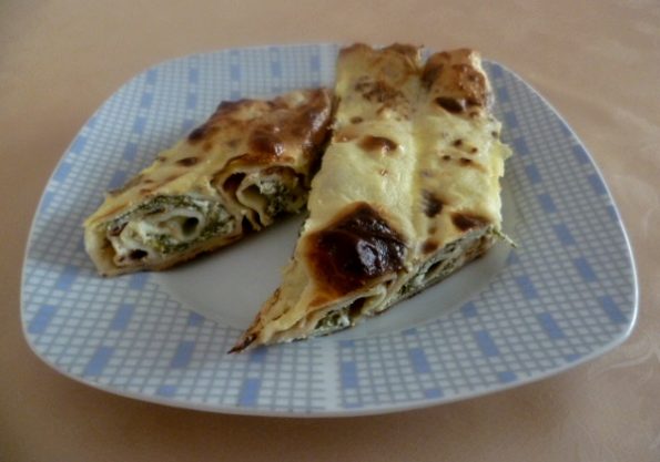 Zapečene palačinke s blitvom i sirom