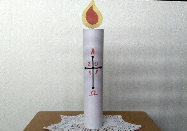 Uskrsna svijeća od papira