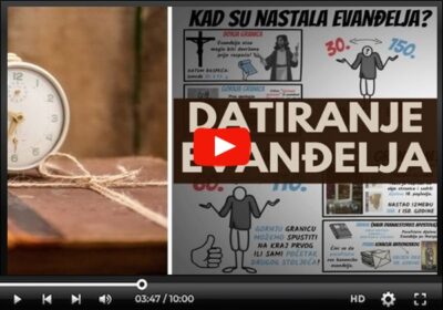 Kad su evanđelja nastala (1. dio) [video]